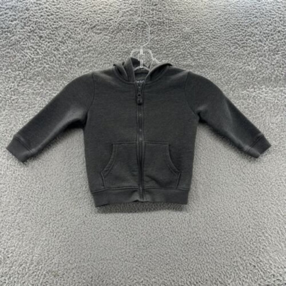 Cat & Jack Hoodie Baby Boy Size 18 Month Gray Full Zip Hoodie Baby Boys Size 18M